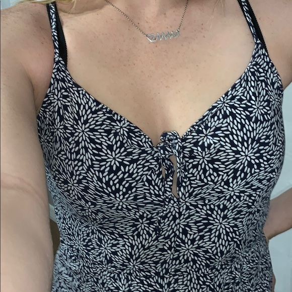 DIVIDED H&M | Navy & White Print Dress - Picture 3 of 4